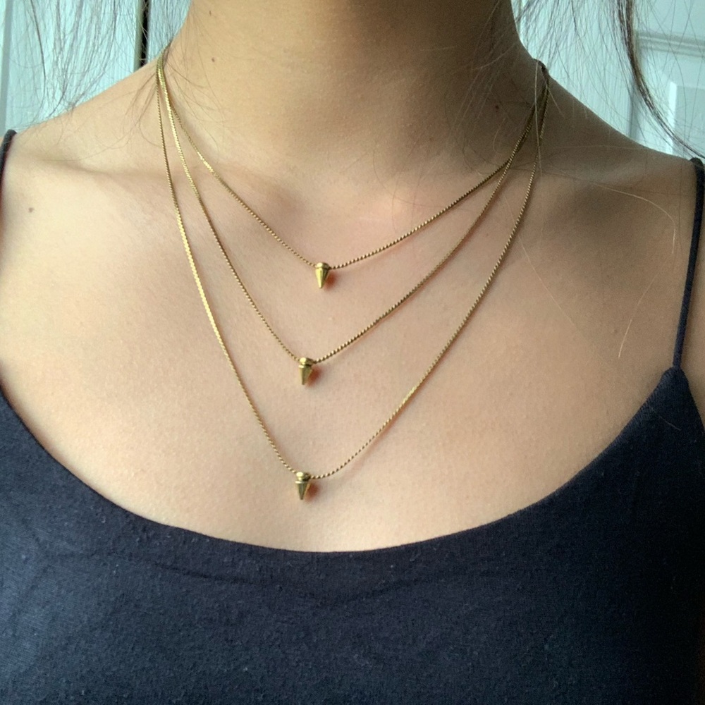 Urban Outfitters gold layered necklace